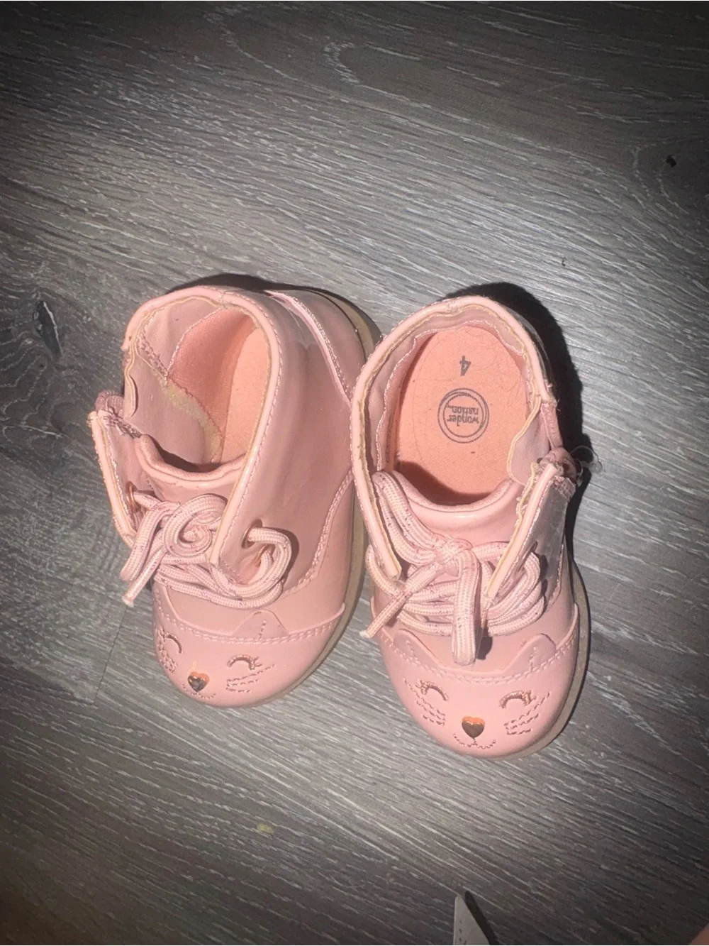 Toddler Boots Bundle - Pink Cat and Brown Faux Fur size 4